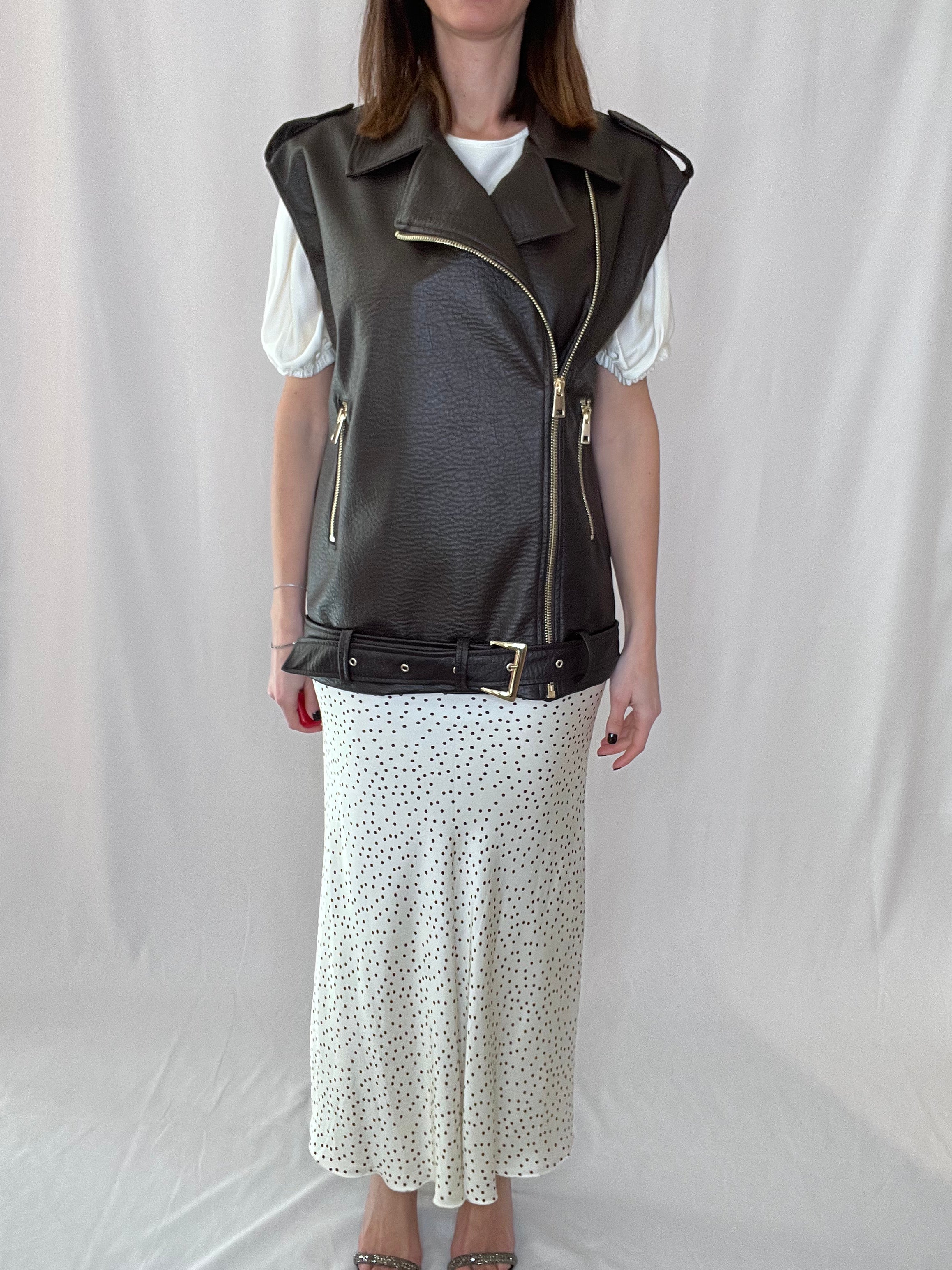 D'elle Gilet eco-pelle